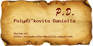 Polyákovits Daniella névjegykártya